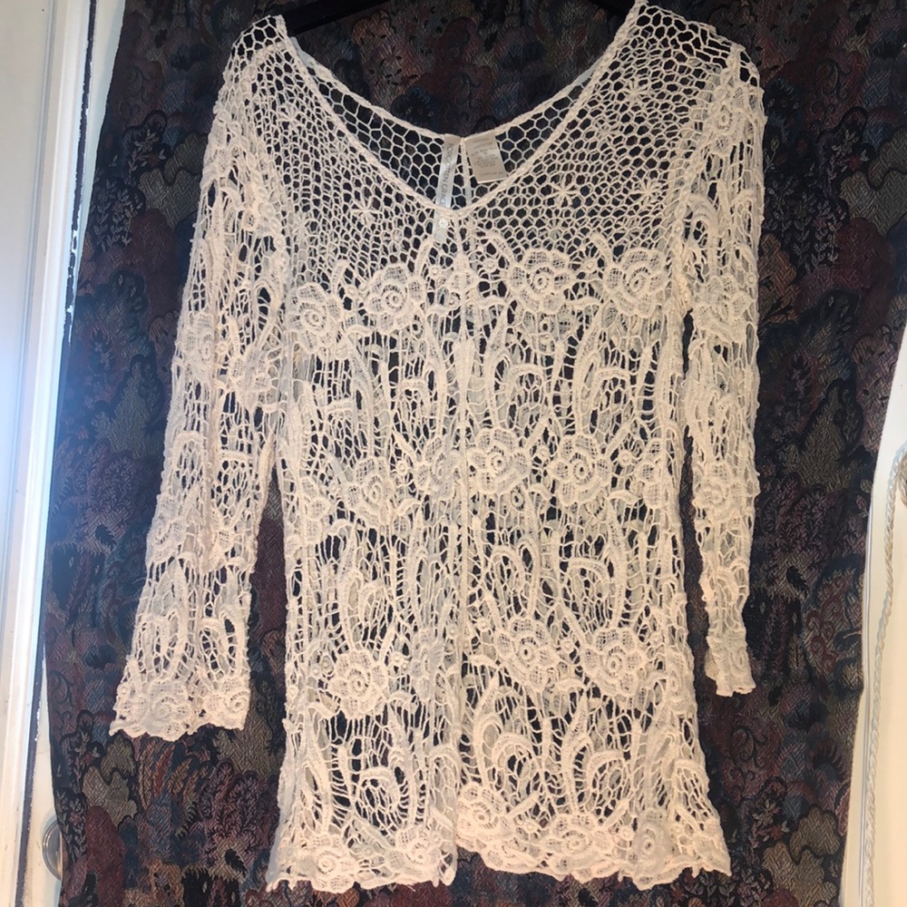 forgotten Grace white blouse